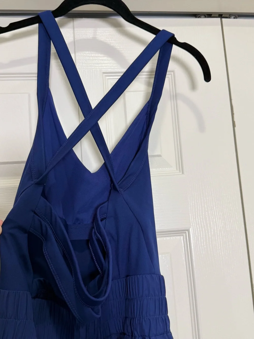 Free People FP Movement Get Your Flirt On Shortsie Runsie Navy Blue Medium